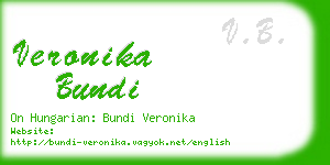 veronika bundi business card